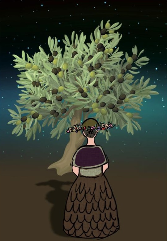 Illustrazione Etichetta Olio