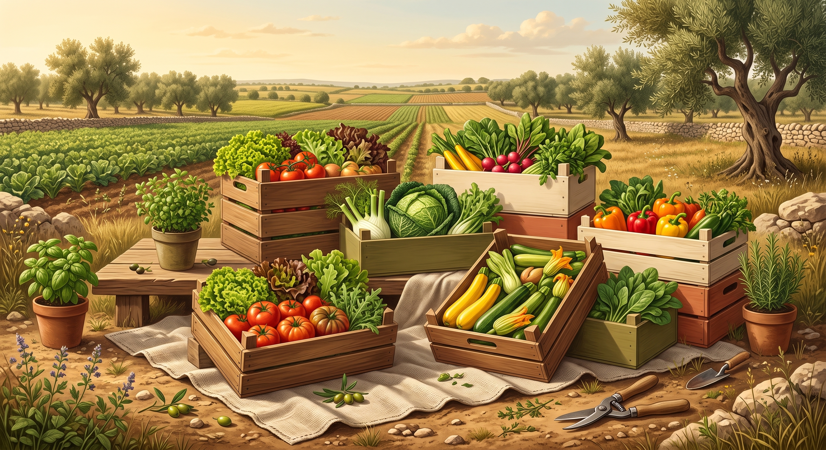 Illustrazione Ortaggi di Stagione